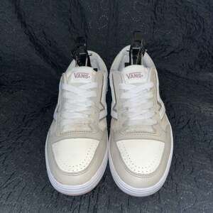 Vans Lowland CC Sneakers - Cream/White Retro Flying V - Size 8.5
